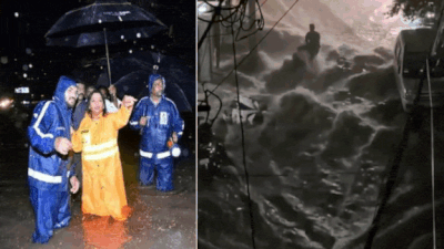 Heavy rains batter Hyderabad: 2 people feared swept away; shocking visuals emerge